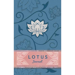 Lotus Hardcover Ruled Journal