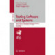 Testing Software and Systems: 29th IFIP WG 6.1 International Conference, ICTSS 2017, St. Petersburg, Russia, October 9-11, 2017, Proceedings