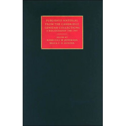 Published Material from the Cambridge Genizah Collection: Volume 2: A Bibliography 1980–1997