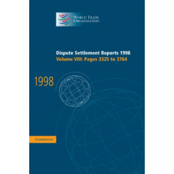 Dispute Settlement Reports 1998: Volume 8, Pages 3325-3764