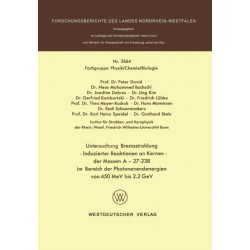 Untersuchung Bremsstrahlung — Induzierter Reaktionen an Kernen der Massen A - 27–238 im Bereich der Photonenendenergien von 450 MeV bis 2.2 GeV