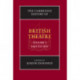 The Cambridge History of British Theatre