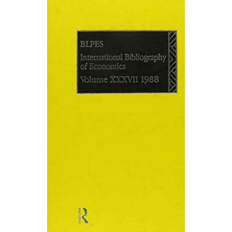IBSS: Economics: 1988 Volume 37