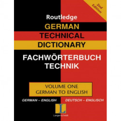 German Technical Dictionary (Volume 1)