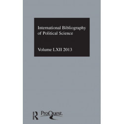 IBSS: Political Science: 2013 Vol.62: International Bibliography of the Social Sciences