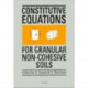 Constitutive Equations for Granular Non-Cohesive Soils