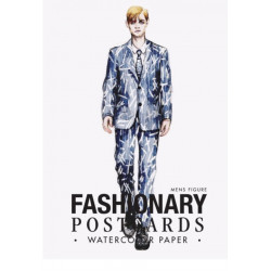 Fashionary Watercolor Postcards (Mens Figure Templates)