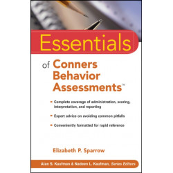 Essentials of Conners Behavior Assessments