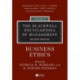 The Blackwell Encyclopedia of Management, Business Ethics: Business Ethics