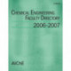Chemical Engineering Faculty Directory: 2006-2007