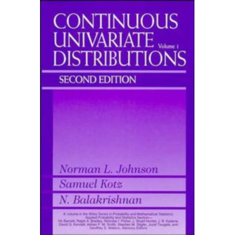 Continuous Univariate Distributions, Volume 1