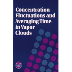 Concentration Fluctuations and Averaging Time in Vapor Clouds