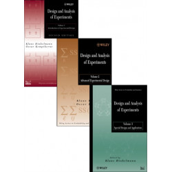 Design and Analysis of Experiments, 3 Volume Set: Three Volume Set