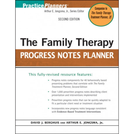 The Family Therapy Progress Notes Planner