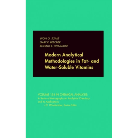 Modern Analytical Methodologies in Fat- and Water-Soluble Vitamins