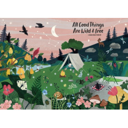 All Good Things Are Wild and Free 1,000-Piece Puzzle (Flow) Adults Families Picture Quote Mindfulness Gift