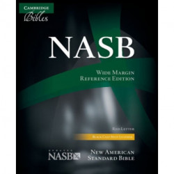 NASB Aquila Wide Margin Reference Bible, Black Calf Split Leather, Red-Letter Text NS744:XRM
