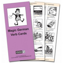 Magic German Verb Cards Flashcards (8): Speak German more fluently!
