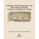 Catalogue of the Manuscripts in the Dom Edmond Obrecht Collection of Gethsemani Abbey