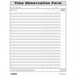 Time Observation Form