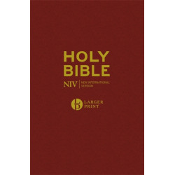 NIV Larger Print Burgundy Hardback Bible