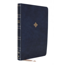NKJV Holy Bible, Super Giant Print Reference Bible, Blue Leathersoft, 43,000 Cross references, Red Letter, Comfort Print: New King James Version: New King James Version