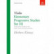 Elementary Progressive Studies, Set III for Violin