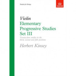 Elementary Progressive Studies, Set III for Violin