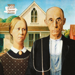 Adult Jigsaw Puzzle Grant Wood: American Gothic: 1000-Piece Jigsaw Puzzles