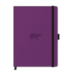 A5 Purple Hippo Nbook Plain