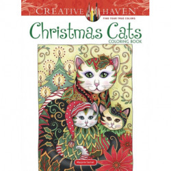 Creative Haven Christmas Cats Coloring Book