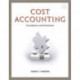 Cost Accounting : Foundations and Evolutions