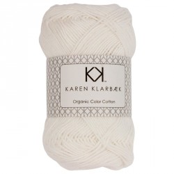 8/4 Optisk hvid - KK Color Cotton økologisk bomuldsgarn fra Karen Klarbæk