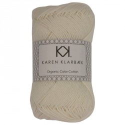8/4 Optisk hvid - KK Color Cotton økologisk bomuldsgarn fra Karen Klarbæk