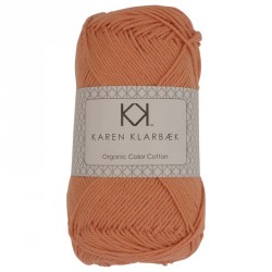 8/4 Mørk murstensrød - KK Color Cotton økologisk bomuldsgarn fra Karen Klarbæk