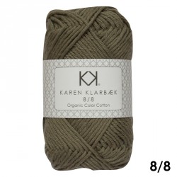 8/8 Mørk kombugrøn - KK Color Cotton økologisk bomuldsgarn fra Karen Klarbæk