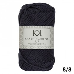 8/8 Frostgrå - KK Color Cotton økologisk bomuldsgarn fra Karen Klarbæk