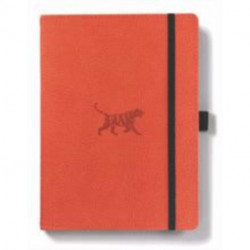 Dingbats A5+ Wildlife Orange Tiger Notebook - Lined