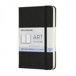 Moleskine Art Pocket Watercolour Notebook: Black: Black