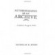 Autobiography of an Archive: A Scholar's Passage to India
