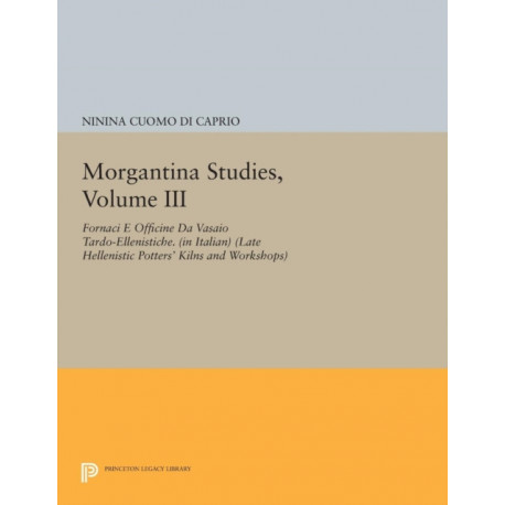 Morgantina Studies, Volume III: Fornaci e Officine da Vasaio Tardo-ellenistiche. (In Italian) (Late Hellenistic Potters' Kilns and Workshops)