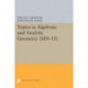 Topics in Algebraic and Analytic Geometry: Notes From a Course of Phillip Griffiths