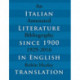 Italian Literature Since 1900 in English Translation: An Annotated Bibliography, 1929-2016