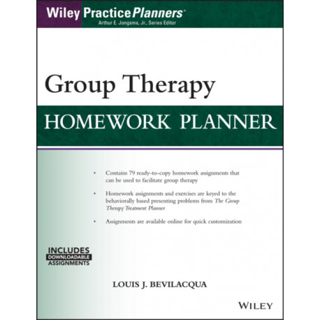 Group Therapy Homework Planner: with Download eBook