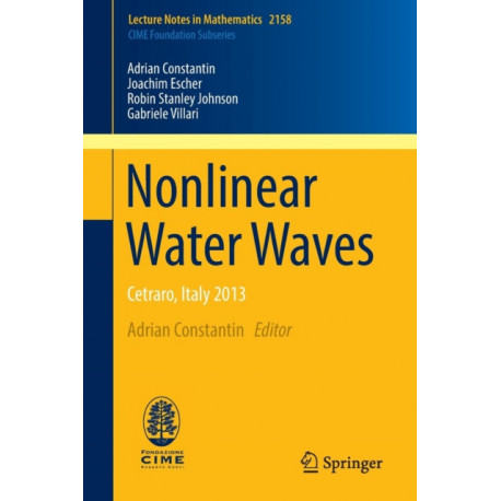 Nonlinear Water Waves: Cetraro, Italy 2013