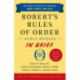 Robert's Rules of Order Newly Revised In Brief, 3rd edition