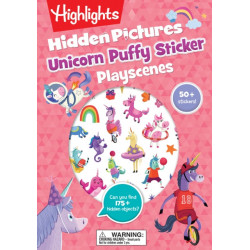 Unicorn Puffy Sticker Playscenes
