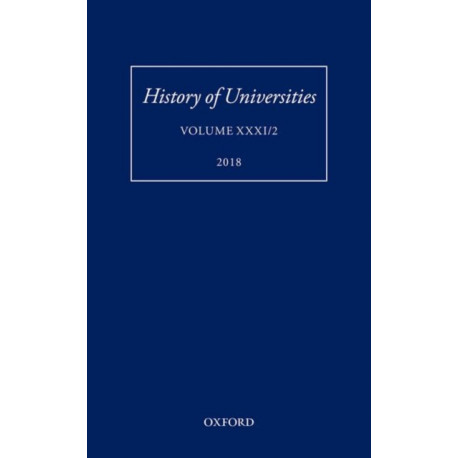 History of Universities: Volume XXXI / 2