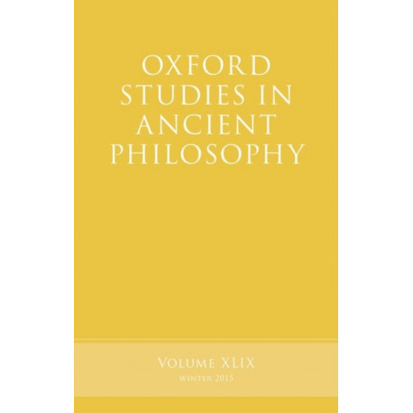 Oxford Studies in Ancient Philosophy, Volume 49