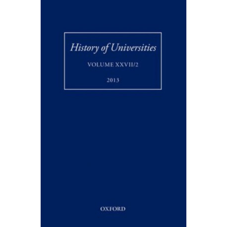 History of Universities: Volume XXVII/2